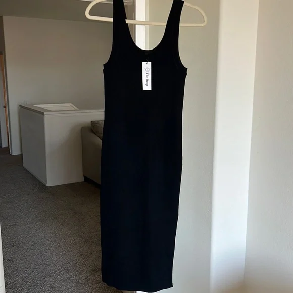 green emerald velvet dress True Stripes Tank Dress Mustard/Mint / S main image 1